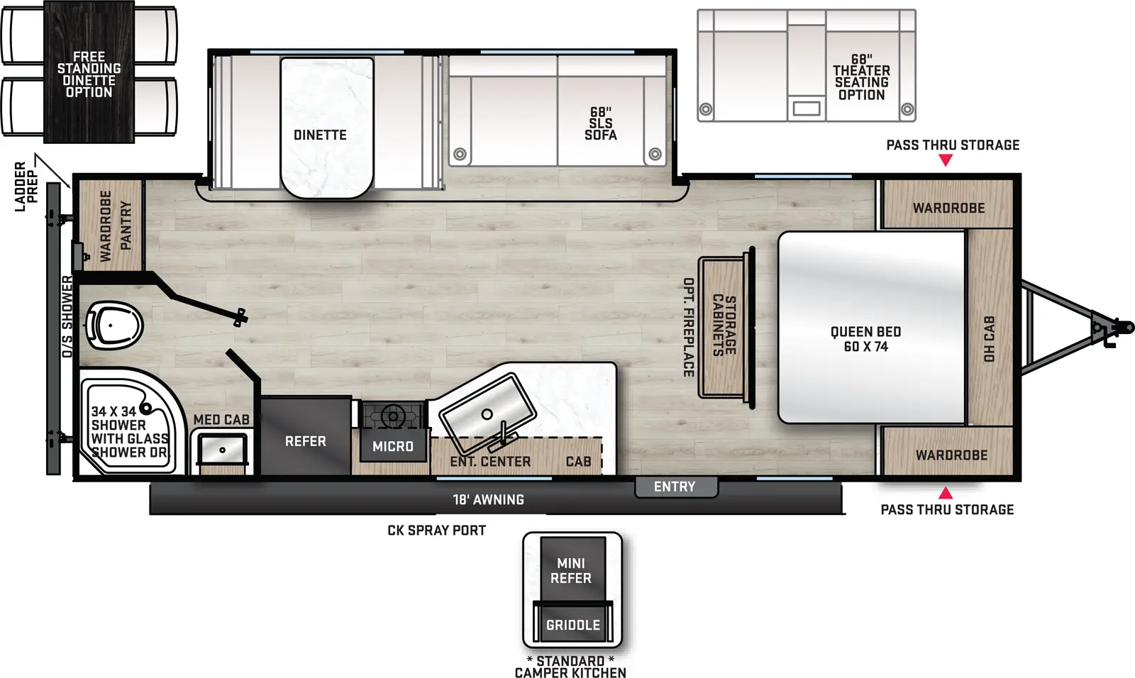 Aurora 24RBS Floorplan